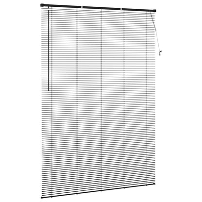 Venetiaanse Blind Verstelbaar Zwart 213 x 160 cm PVC