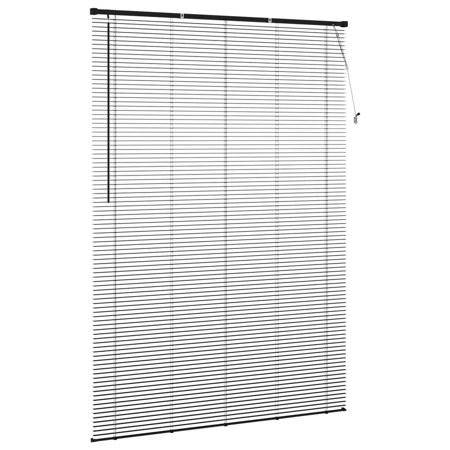 Venetiaanse Blind Verstelbaar Zwart 213 x 160 cm PVC