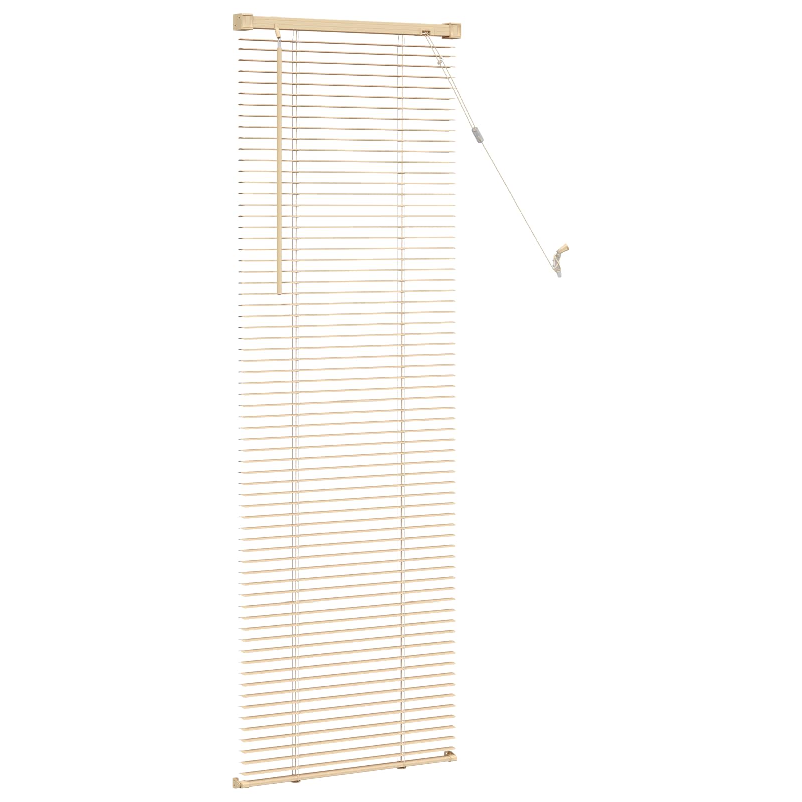 Venetiaanse Blind Lichtbruin met Patroon 150 x 60 cm PVC