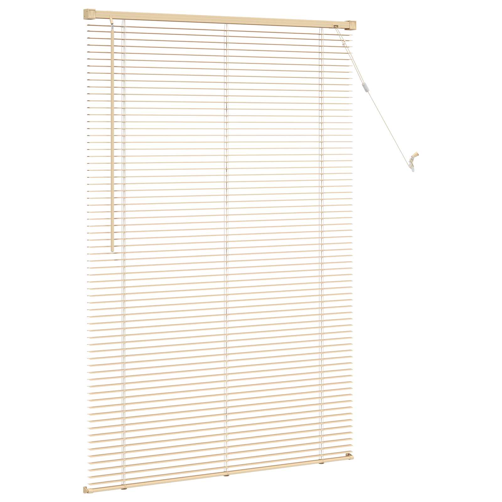 Venetiaanse Blind Lichtbruin met Patroon 150 x 90 cm PVC