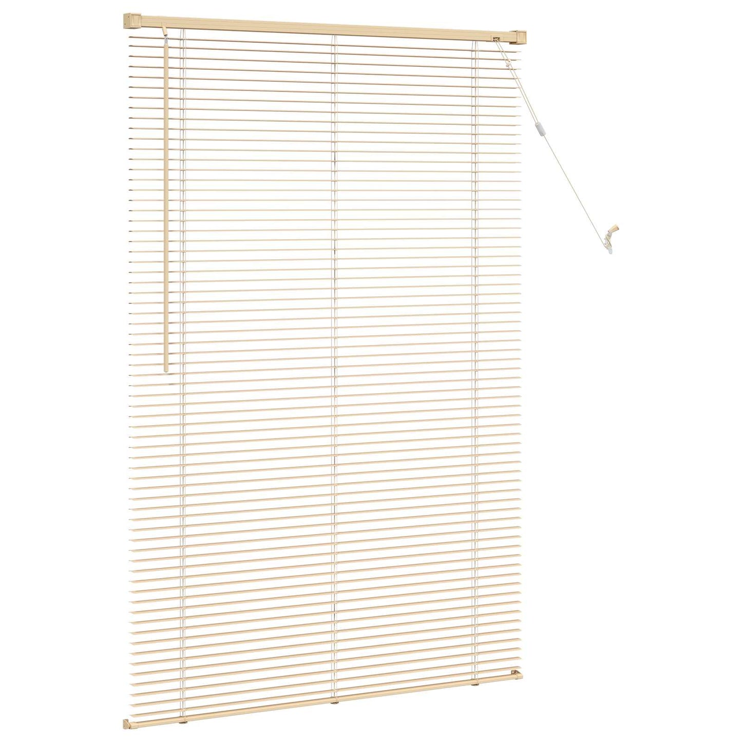 Venetiaanse Blind Lichtbruin met Patroon 150 x 100 cm PVC