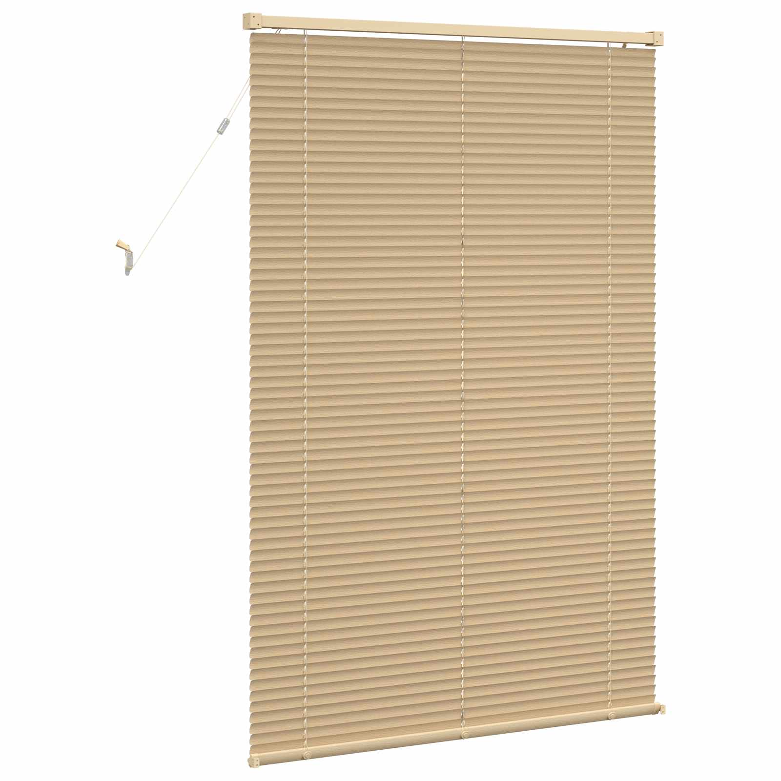 Venetiaanse Blind Lichtbruin met Patroon 150 x 100 cm PVC