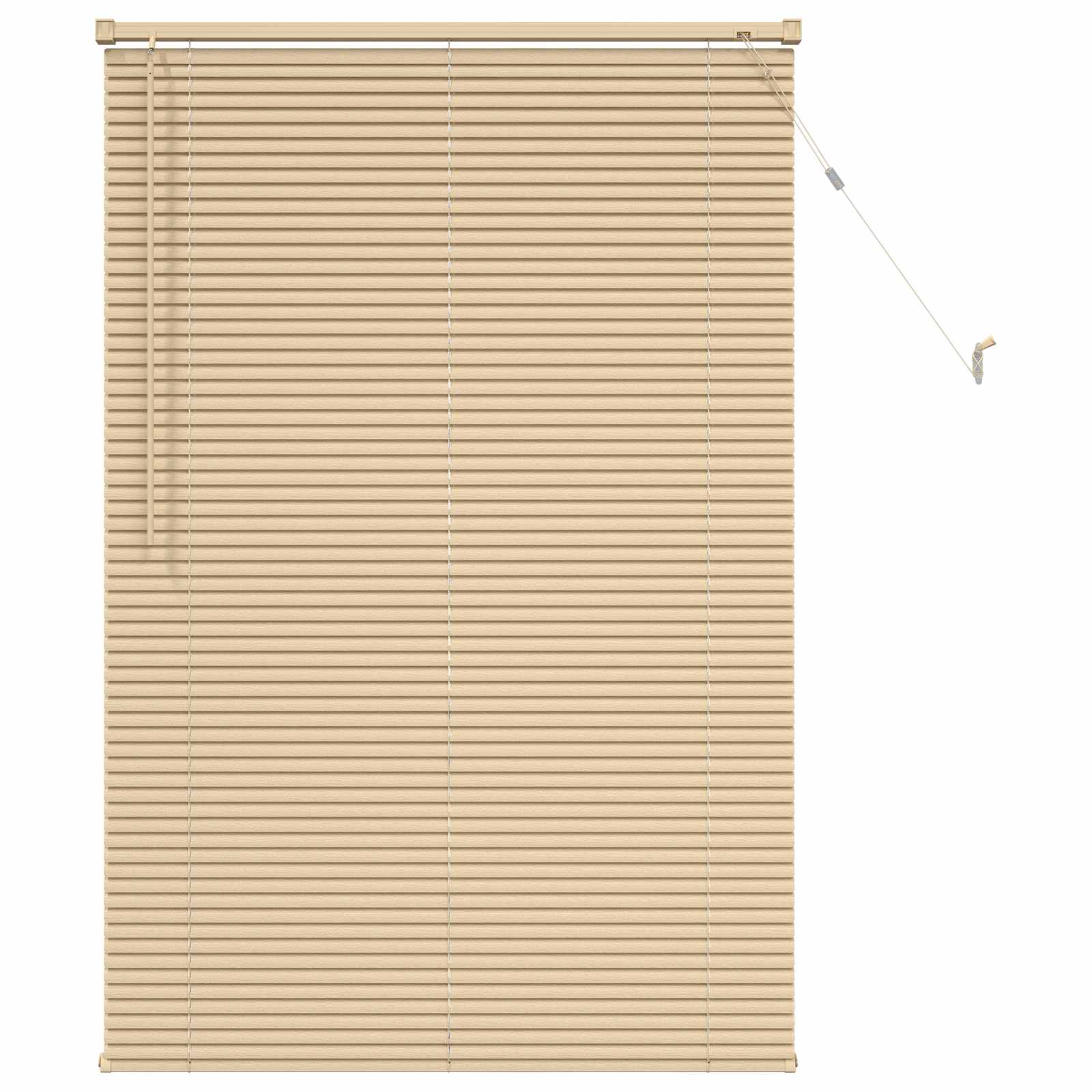 Venetiaanse Blind Lichtbruin met Patroon 150 x 100 cm PVC