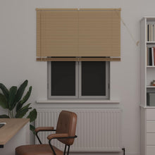 Venetiaanse Blind Lichtbruin met Patroon 150 x 110 cm PVC
