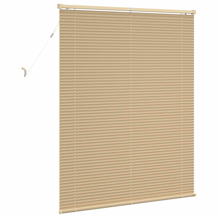 Venetiaanse Blind Lichtbruin met Patroon 150 x 110 cm PVC