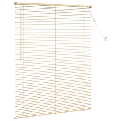 Venetiaanse Blind Lichtbruin met Patroon 150 x 120 cm PVC