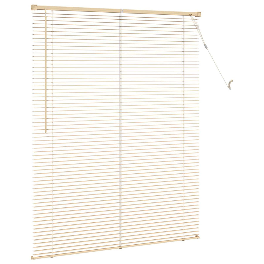 Venetiaanse Blind Lichtbruin met Patroon 150 x 120 cm PVC