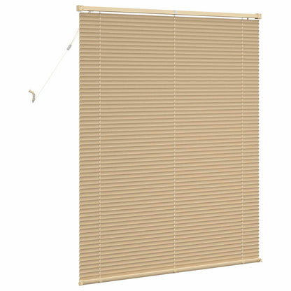 Venetiaanse Blind Lichtbruin met Patroon 150 x 120 cm PVC