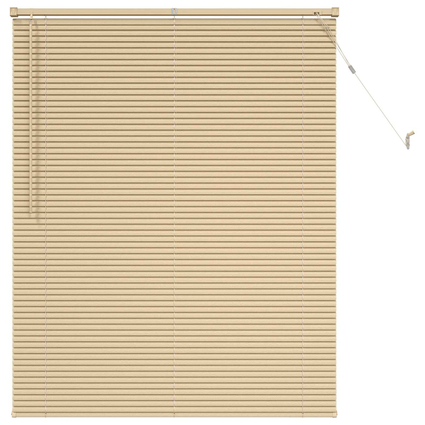 Venetiaanse Blind Lichtbruin met Patroon 150 x 120 cm PVC