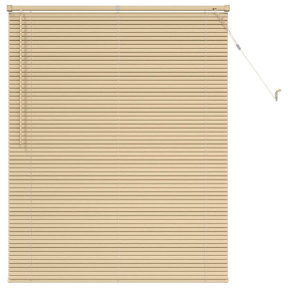 Venetiaanse Blind Lichtbruin met Patroon 150 x 120 cm PVC