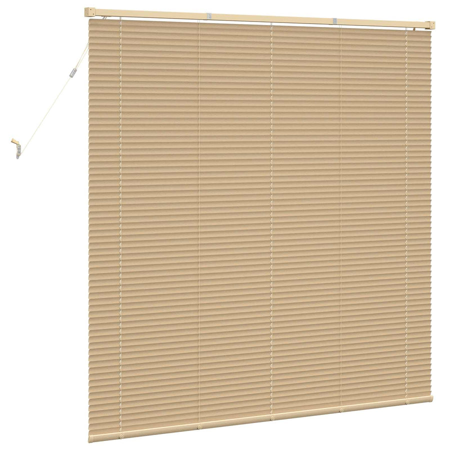 Venetiaanse Blind Lichtbruin met Patroon 150 x 150 cm PVC