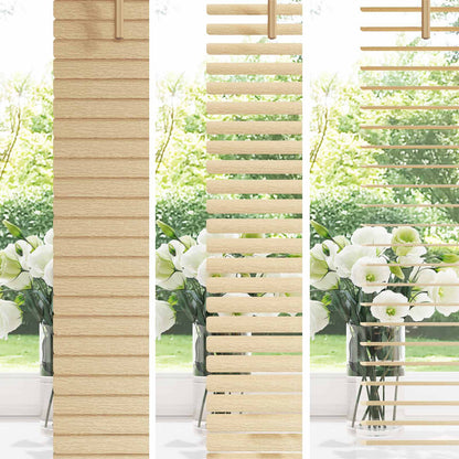Venetiaanse Blind Lichtbruin met Patroon 150 x 160 cm PVC
