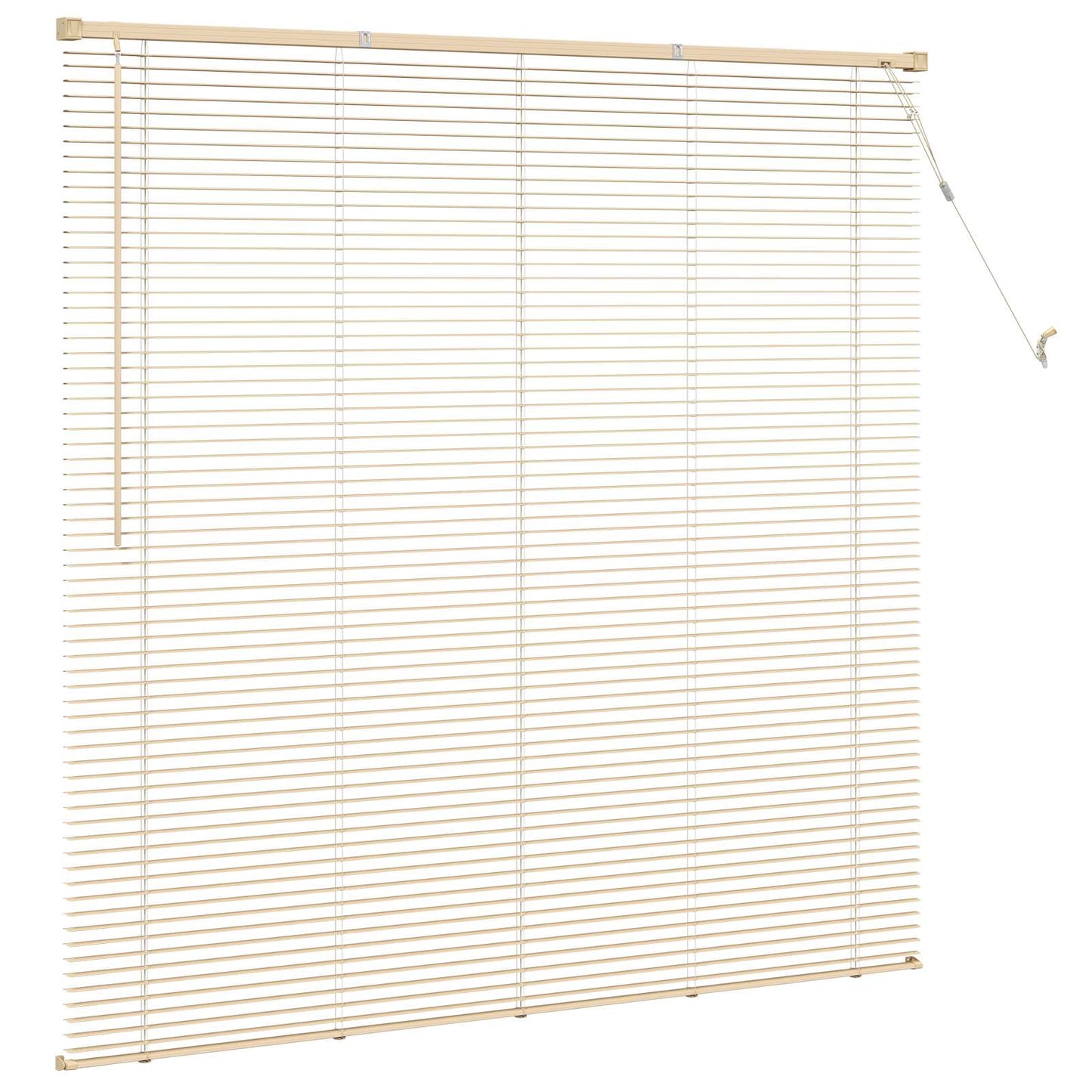 Venetiaanse Blind Lichtbruin met Patroon 150 x 160 cm PVC