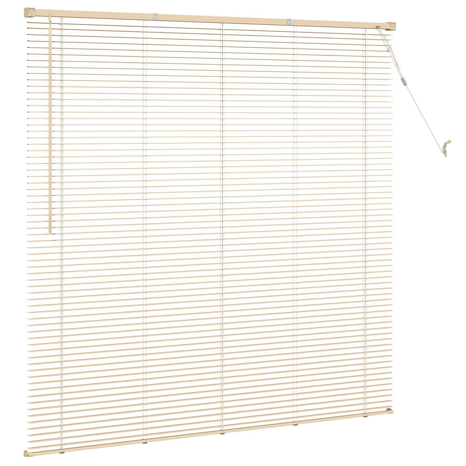 Venetiaanse Blind Lichtbruin met Patroon 150 x 160 cm PVC