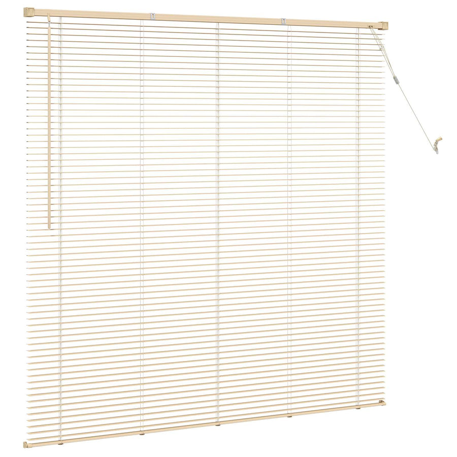 Venetiaanse Blind Lichtbruin met Patroon 150 x 160 cm PVC