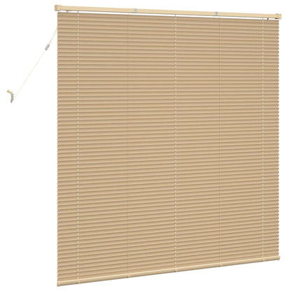 Venetiaanse Blind Lichtbruin met Patroon 150 x 160 cm PVC
