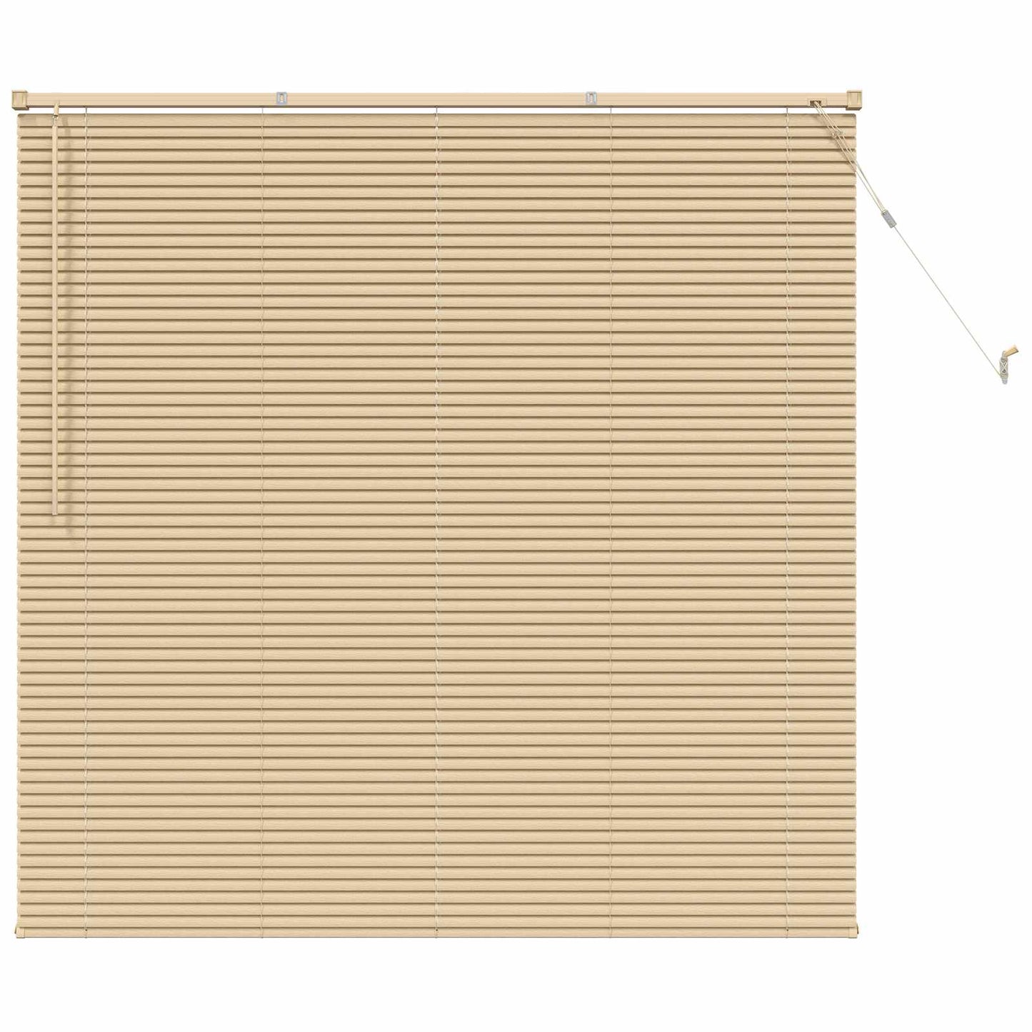 Venetiaanse Blind Lichtbruin met Patroon 150 x 160 cm PVC