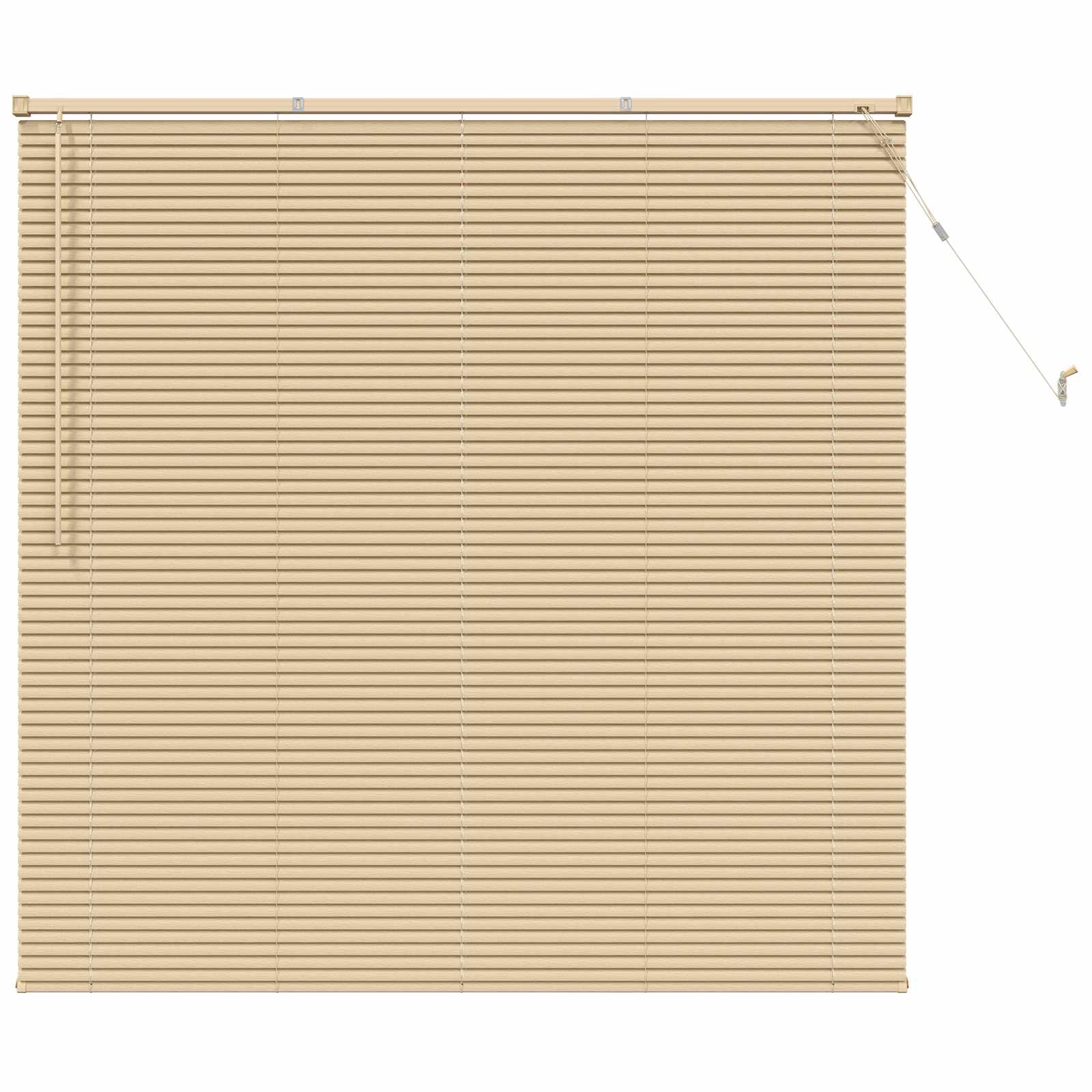 Venetiaanse Blind Lichtbruin met Patroon 150 x 160 cm PVC