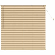 Venetiaanse Blind Lichtbruin met Patroon 150 x 160 cm PVC