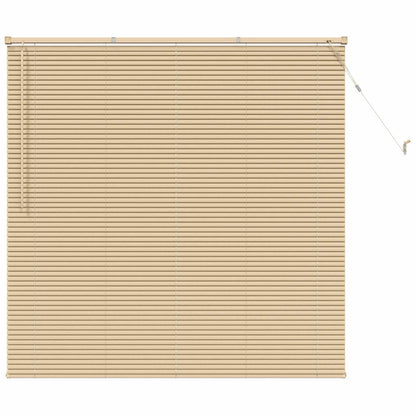 Venetiaanse Blind Lichtbruin met Patroon 150 x 160 cm PVC