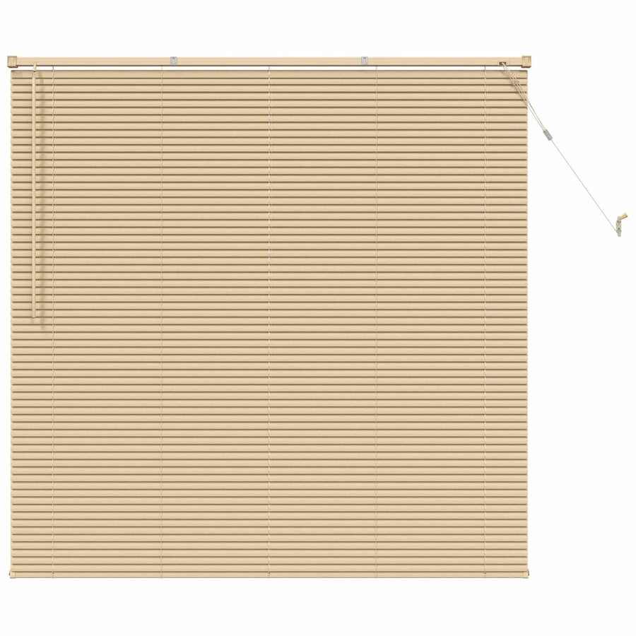 Venetiaanse Blind Lichtbruin met Patroon 150 x 160 cm PVC
