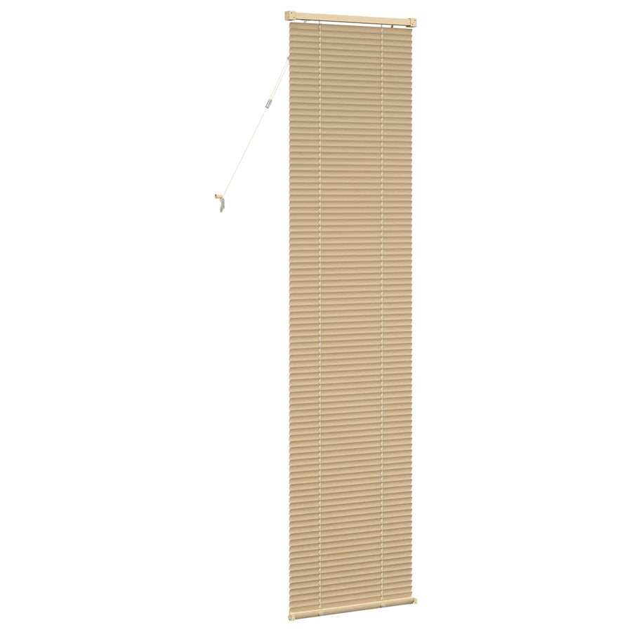 Venetiaanse Blind Lichtbruin met Patroon 213 x 50 cm PVC