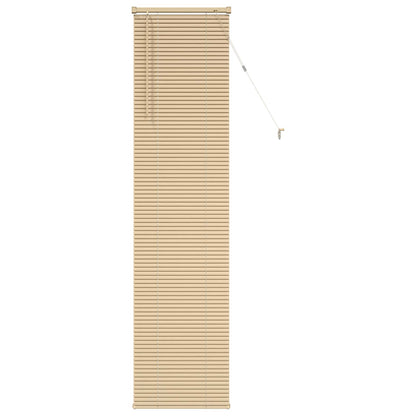 Venetiaanse Blind Lichtbruin met Patroon 213 x 60 cm PVC