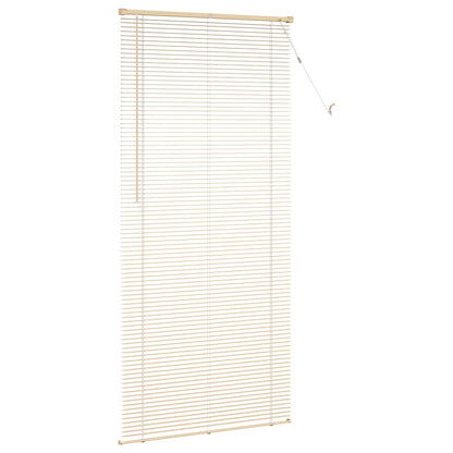 Venetiaanse Blind Lichtbruin met Patroon 213 x 70 cm PVC