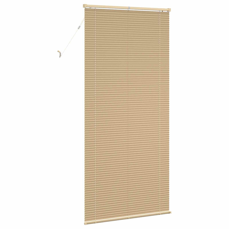 Venetiaanse Blind Lichtbruin met Patroon 213 x 90 cm PVC