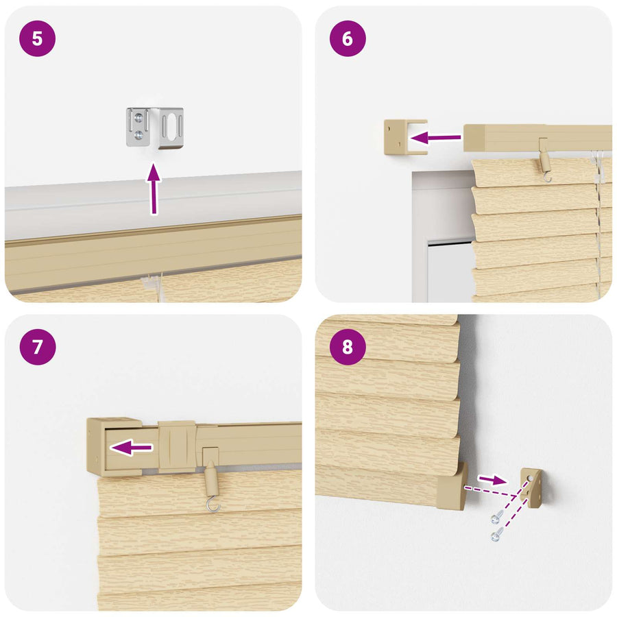 Venetiaanse Blind Lichtbruin met Patroon 213 x 100 cm PVC