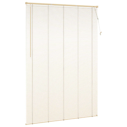 Venetiaanse Blind Lichtbruin met Patroon 213 x 140 cm PVC