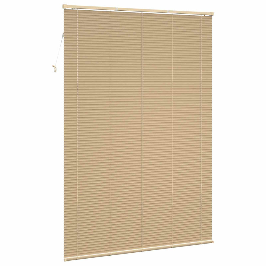 Venetiaanse Blind Lichtbruin met Patroon 213 x 150 cm PVC