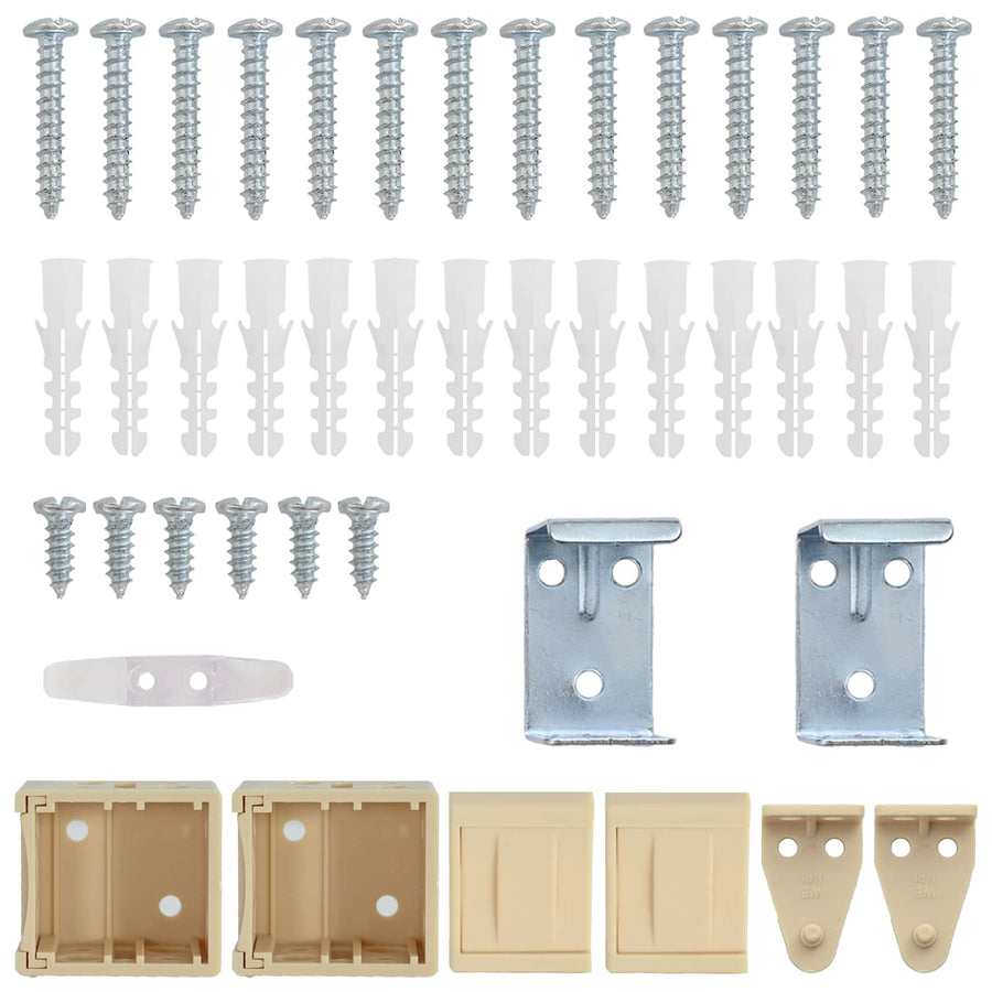 Venetiaanse Blind Lichtbruin met Patroon 213 x 160 cm PVC