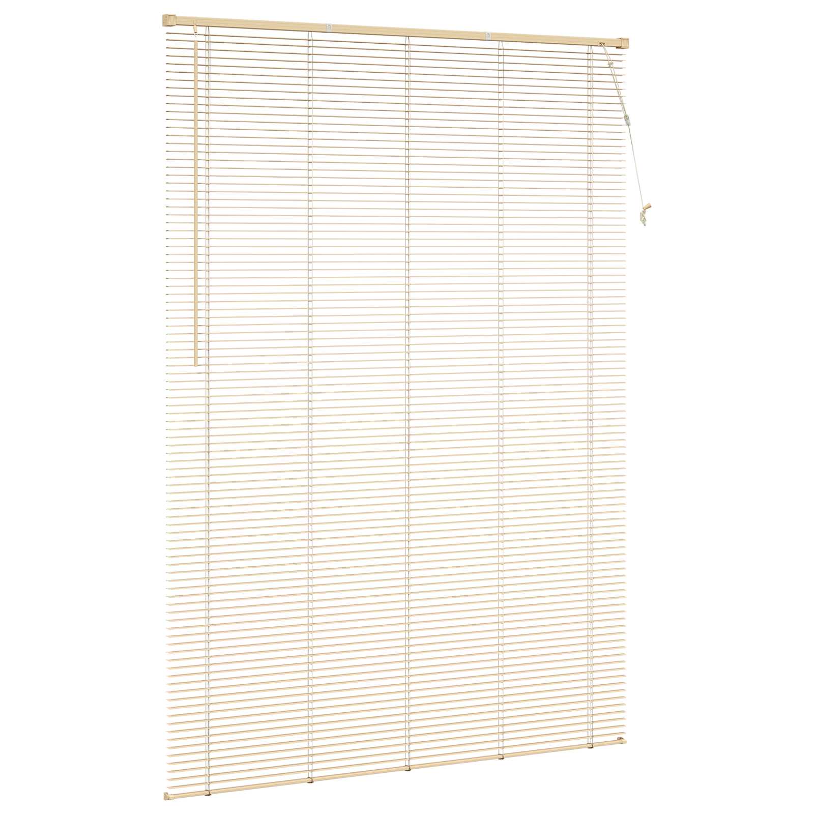 Venetiaanse Blind Lichtbruin met Patroon 213 x 160 cm PVC