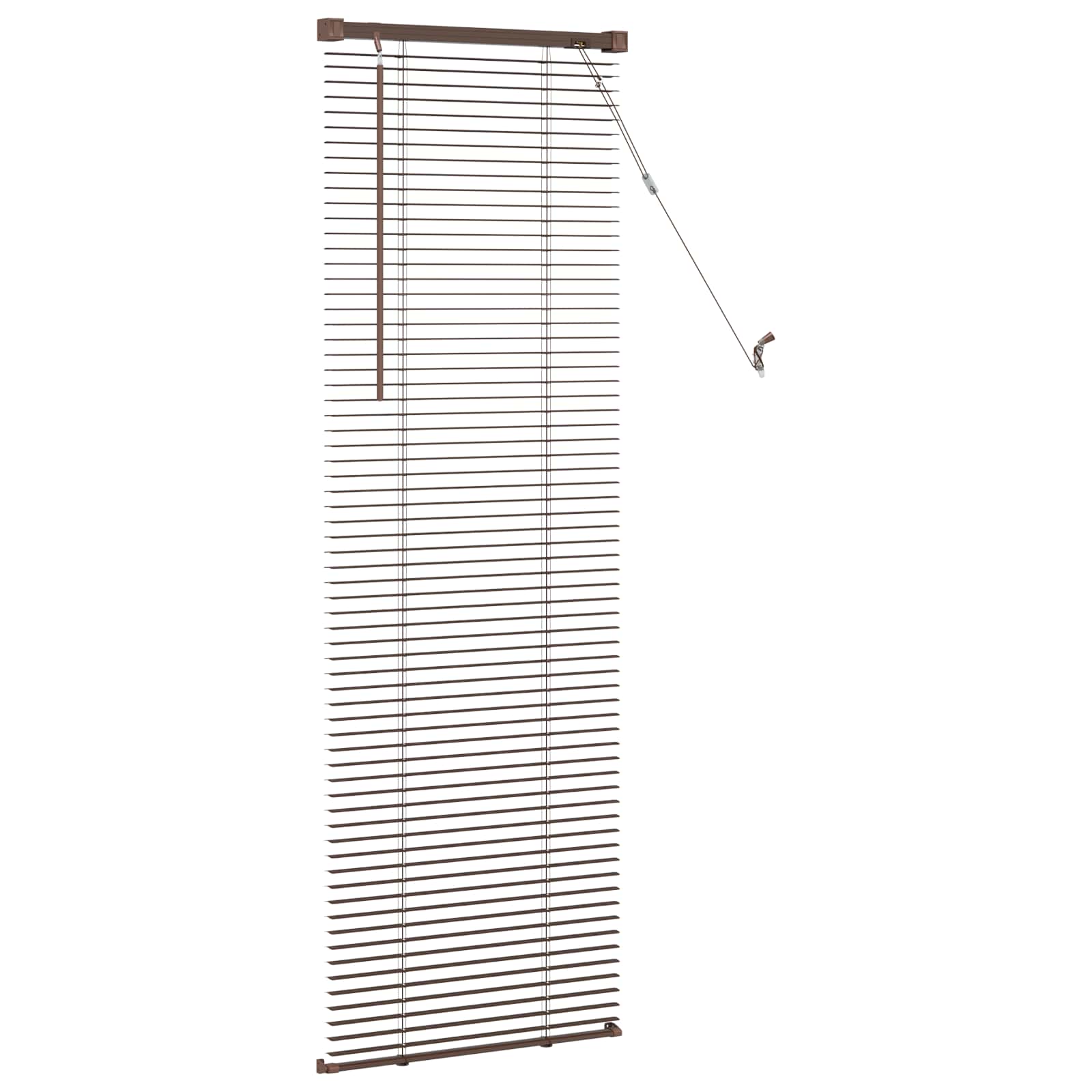 Venetiaanse Blind Donkerbruin met Patroon 150 x 40 cm PVC