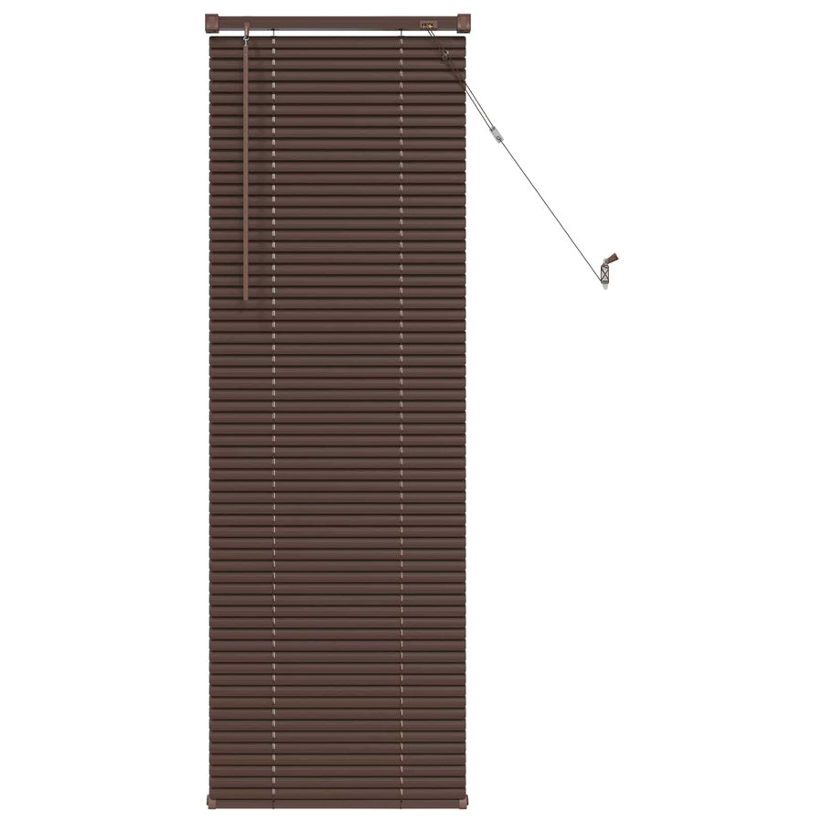 Venetiaanse Blind Donkerbruin met Patroon 150 x 40 cm PVC