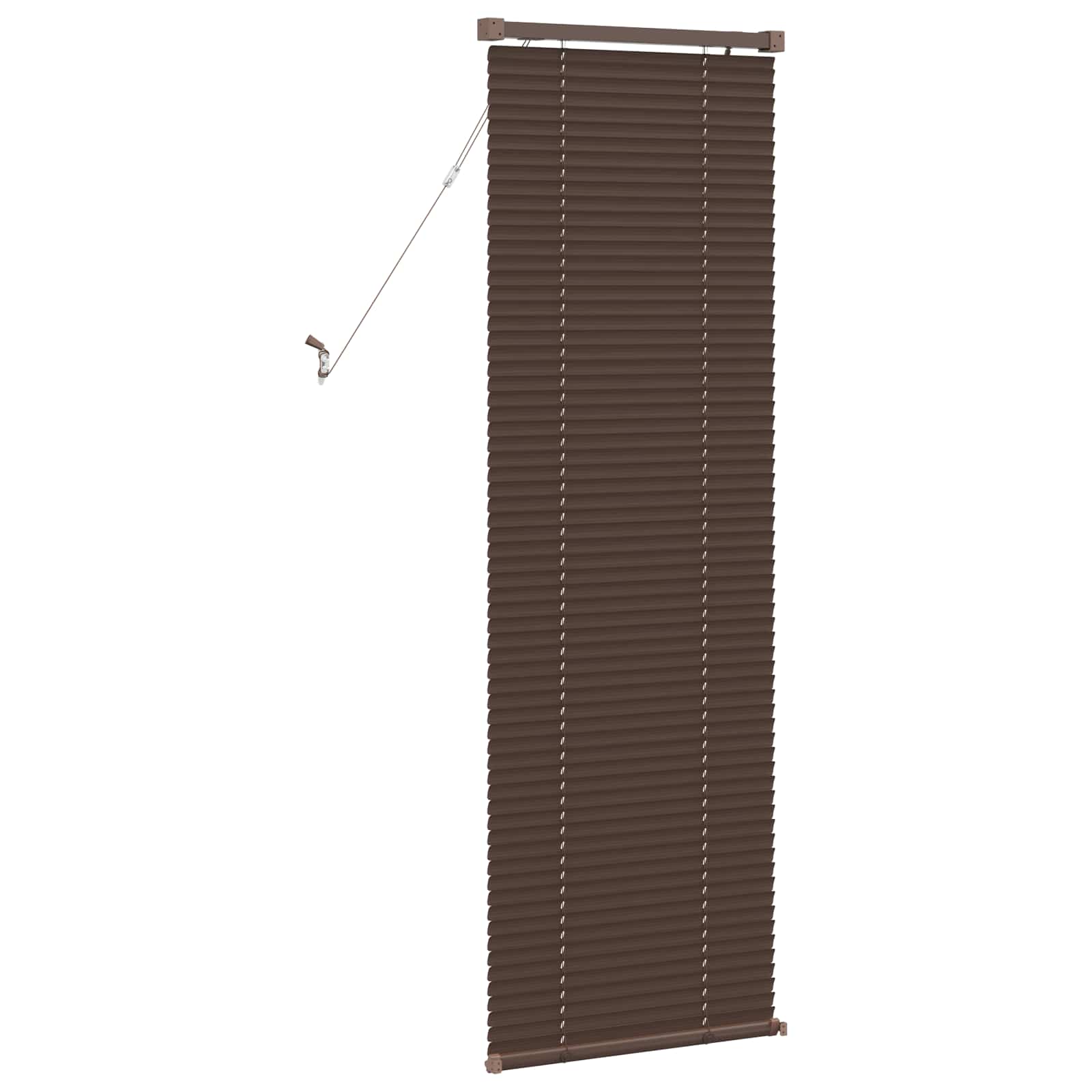 Venetiaanse Blind Donkerbruin met Patroon 150 x 50 cm PVC