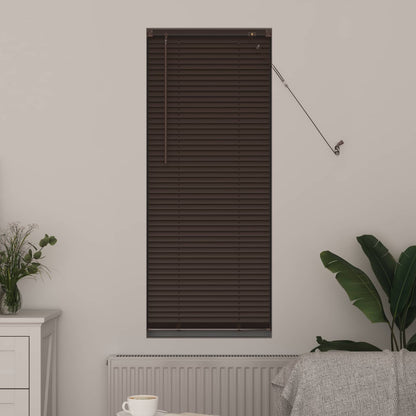 Venetiaanse Blind Donkerbruin met Patroon 150 x 60 cm PVC