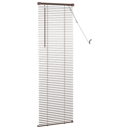 Venetiaanse Blind Donkerbruin met Patroon 150 x 60 cm PVC