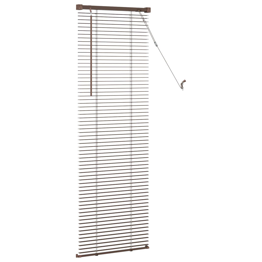 Venetiaanse Blind Donkerbruin met Patroon 150 x 60 cm PVC