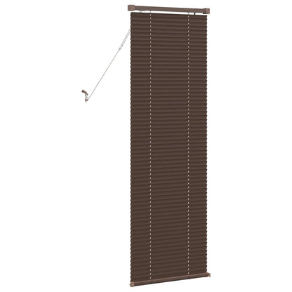 Venetiaanse Blind Donkerbruin met Patroon 150 x 60 cm PVC