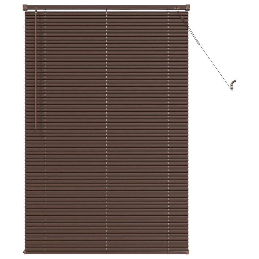 Venetiaanse Blind Donkerbruin met Patroon 150 x 70 cm PVC
