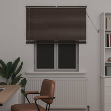 Venetiaanse Blind Donkerbruin met Patroon 150 x 110 cm PVC