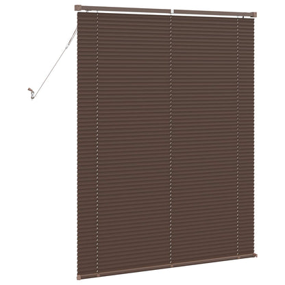 Venetiaanse Blind Donkerbruin met Patroon 150 x 120 cm PVC