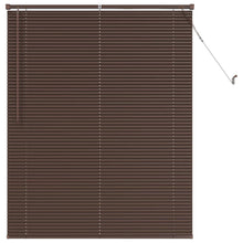 Venetiaanse Blind Donkerbruin met Patroon 150 x 120 cm PVC