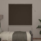 Venetian Blind Dark Brown with Pattern 150 x 150 cm PVC