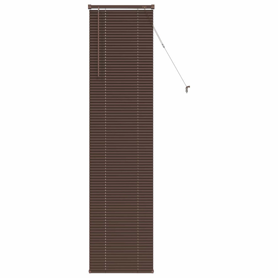 Venetiaanse Blind Donkerbruin met Patroon 213 x 40 cm PVC