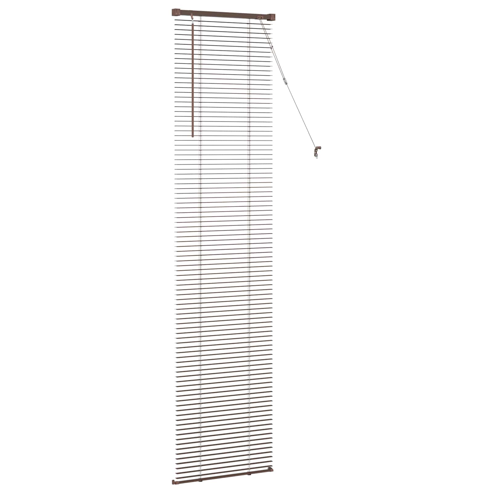 Venetiaanse Blind Donkerbruin met Patroon 213 x 50 cm PVC