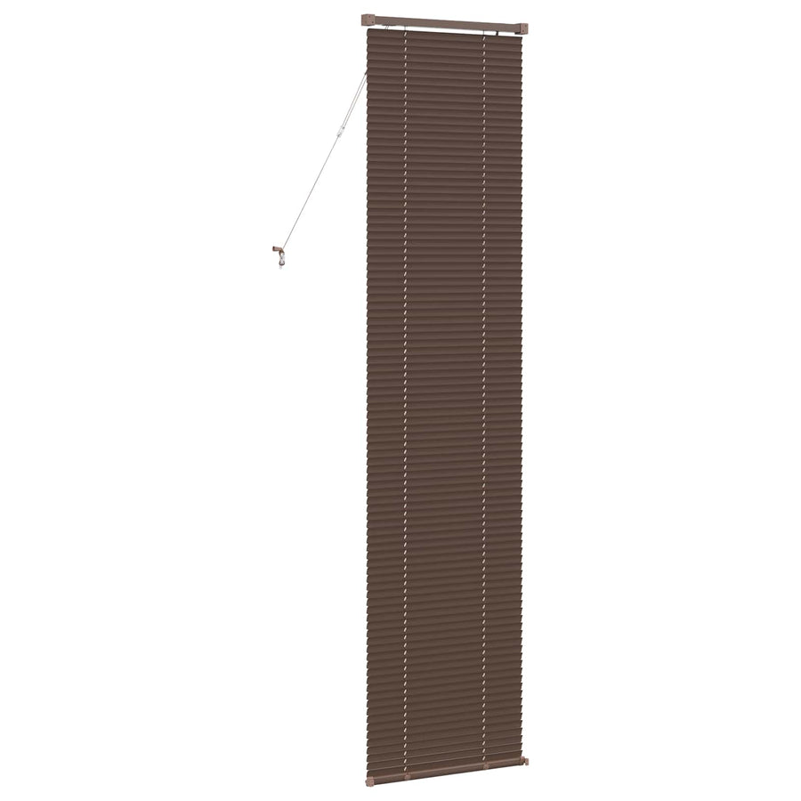 Venetiaanse Blind Donkerbruin met Patroon 213 x 50 cm PVC