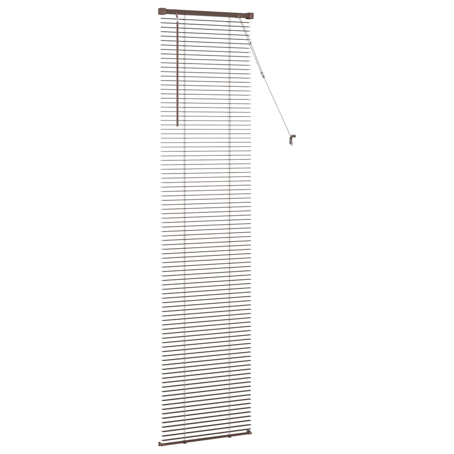 Venetiaanse Blind Donkerbruin met Patroon 213 x 60 cm PVC